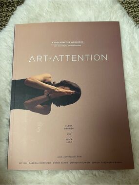 Art of Attention Rose Gold Yoga Practice Workbook by Elena Brower